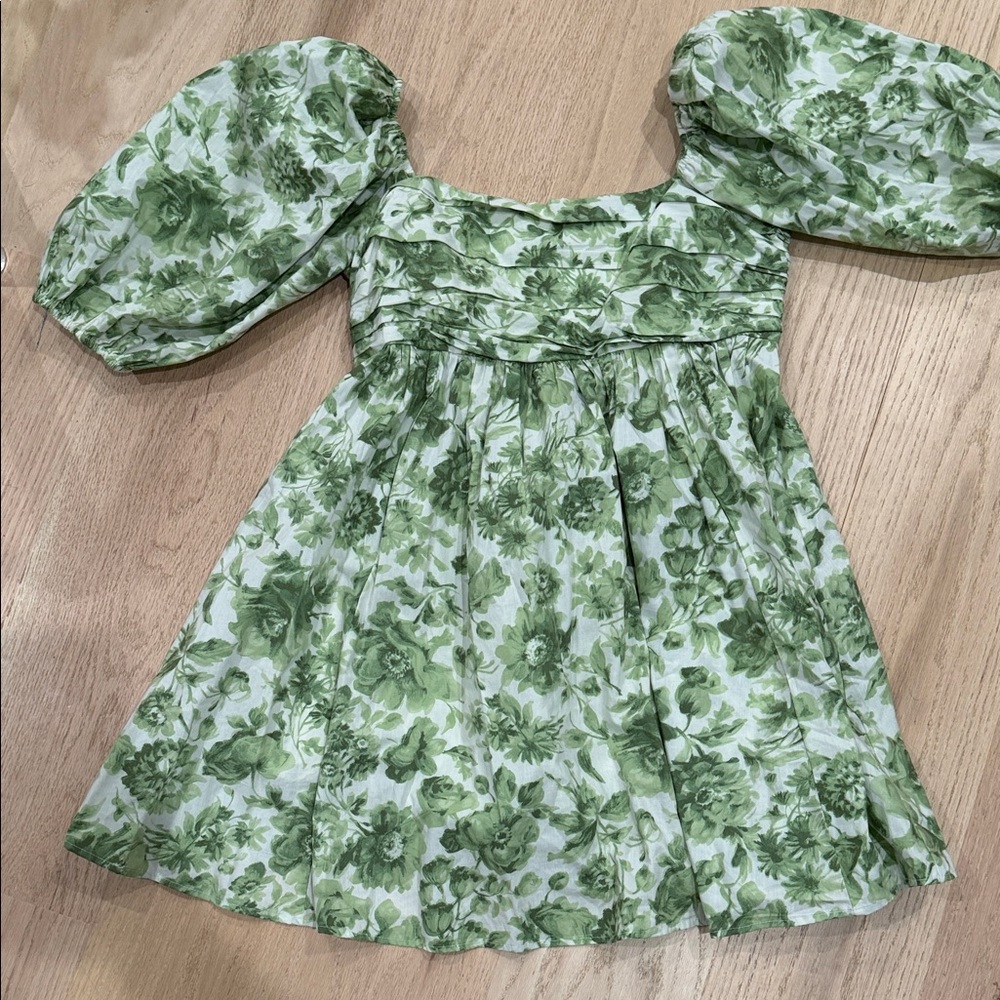 Abercrombie & Fitch Green Floral Dress